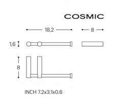 MEDIDAS PORTARROLLOS SIN TAPA LOGIC COSMIC